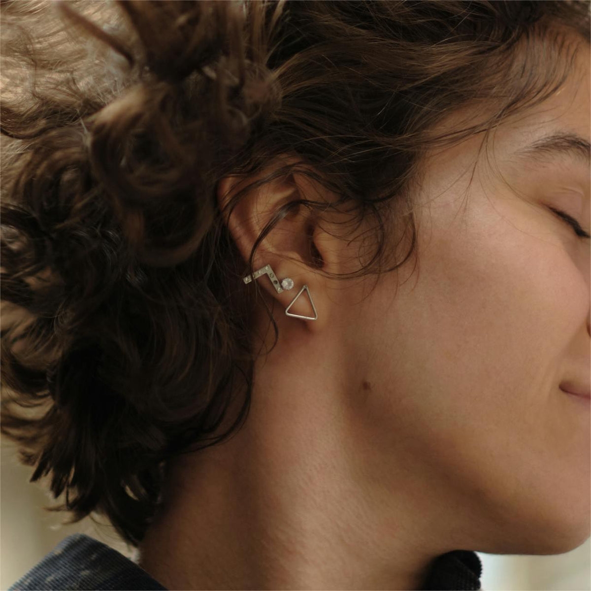 5 Paia Orecchini A Lobo A Forma Di Cuore In Acciaio Chirurgico, Piercing Elica Con Chiusura Piatta, Per Donne, Ragazze E Bambini, Monachelle Ipoallergeniche