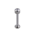 Elegante piercing alla medusa con un orecchino a bottone per naso con perno per labbra in titanio con diamanti CZ