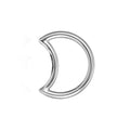 Anello clicker con setto in titanio semplice e piccolo Moon Daith piercing 16G