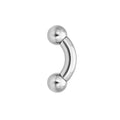 Piercing all'orecchio di grosso calibro con bilanciere curvo, piercing a conchiglia in titanio, 0G 2G 4G 6G 8G 10G 12G