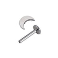 Månenæse-stud enkel og minimalistisk halvmåne-stud ørering titanium piercing-stud