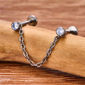 Nesekjede piercing nesebor piercing med kjede nasallang piercing kjede titan nesestift