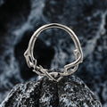 Anello per setto nasale cool con spine, anello clicker daith in titanio 16G