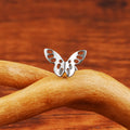 Butterfly helix ørering sød og flot titanium flad bagside piercing conch ørestik næsestik læbestik