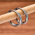 Anello piercing Helix minimalista Huggi Hoops titanio grado impianto 2 pezzi