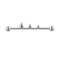 Spike piercing industriale cool piercing industriale con 3 punte 14G 38mm