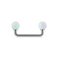 Bilanciere di superficie con piercing per barra di superficie in titanio opale bianco blu viola verde opale 16G