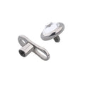 Ancoraggio dermico con CZ per impianto di piercing dermico in titanio di grado 14G filettato internamente
