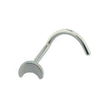 Moon nose stud screw titanium 18G 20G Rosery Poetry