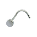 Tiny nose stud with a flat round disc titanium 18G 20G Rosery Poetry