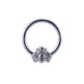 Cute and pretty septum rings with a bee 16 gauge Rosery Poetry