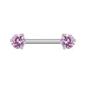 Cute nipple ring colorful and fun 14G implant grade titanium 1 piece