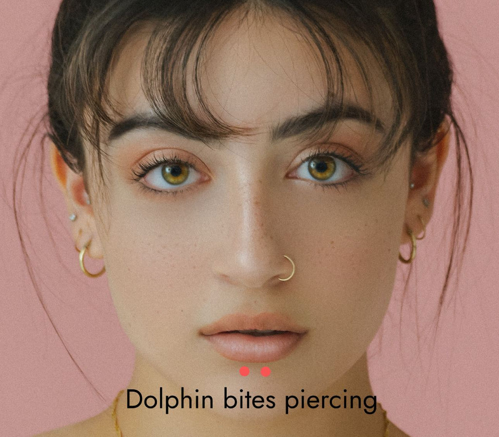 Piercing Dolphin Bites : coût, douleur, guérison, bijoux, dimensionnement, suivi, avantages et inconvénients