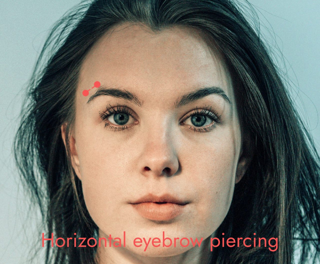 Piercing horizontal des sourcils : placement, durée, douleur, coût, guérison, bijoux, suivi
