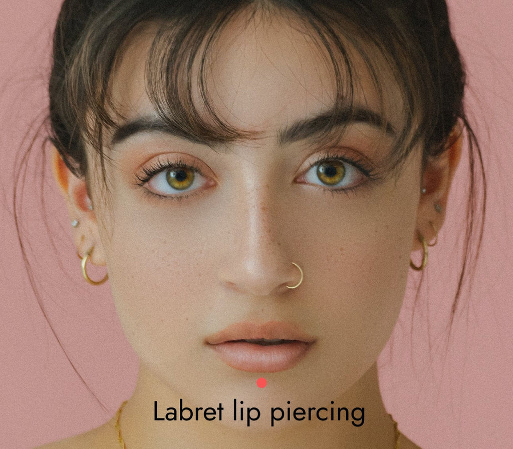 What Is a Labret Piercing? Types, Pain, Cost, Healing, Jewelry, Sizes ...