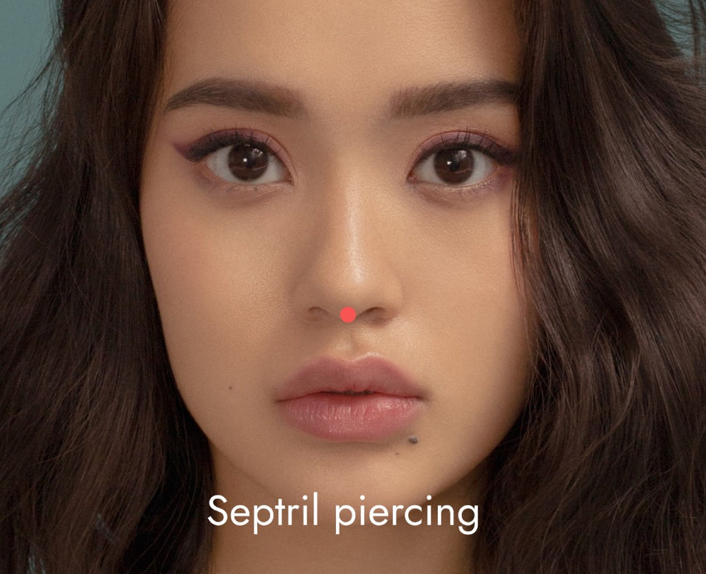 Septril-piercing: sieraden, procedure, pijn, kosten, genezing, foto's, nazorg
