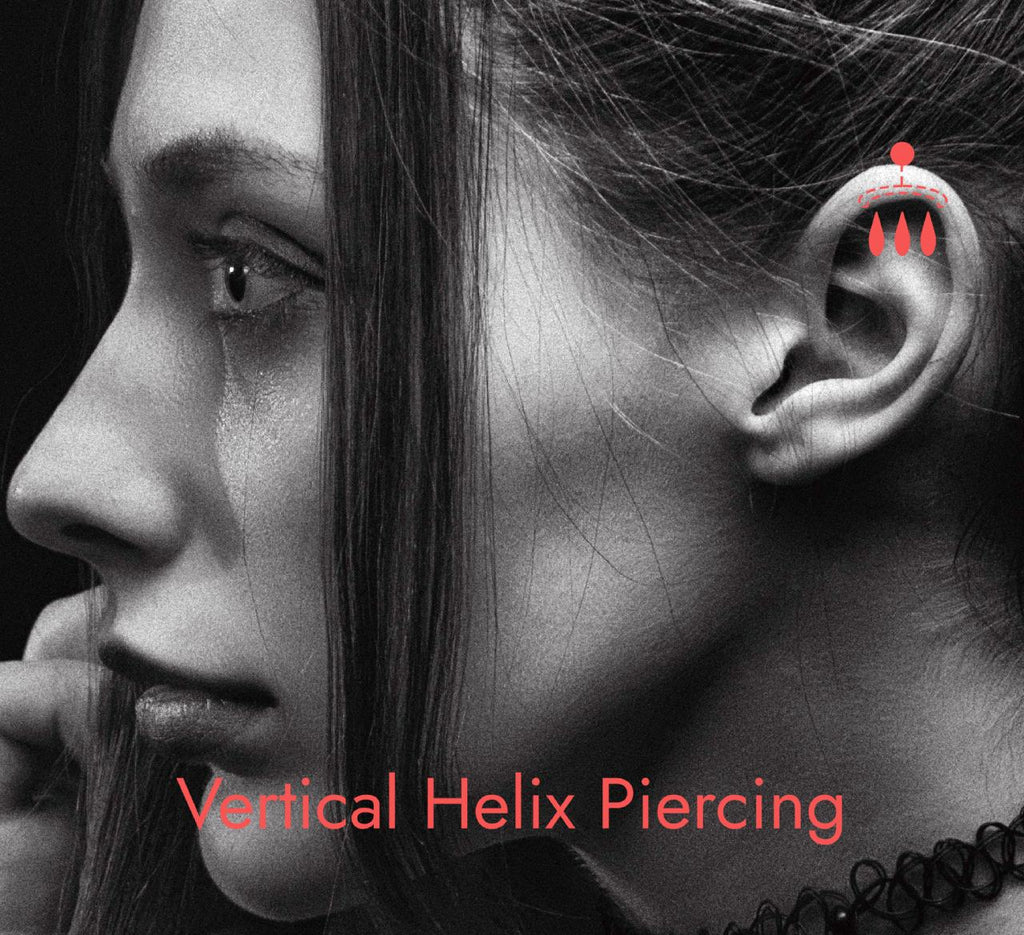 Piercing vertical de l'hélice : le guide complet