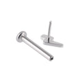 Lightning bolt nose stud threadless ear stud made of titanium lip stud