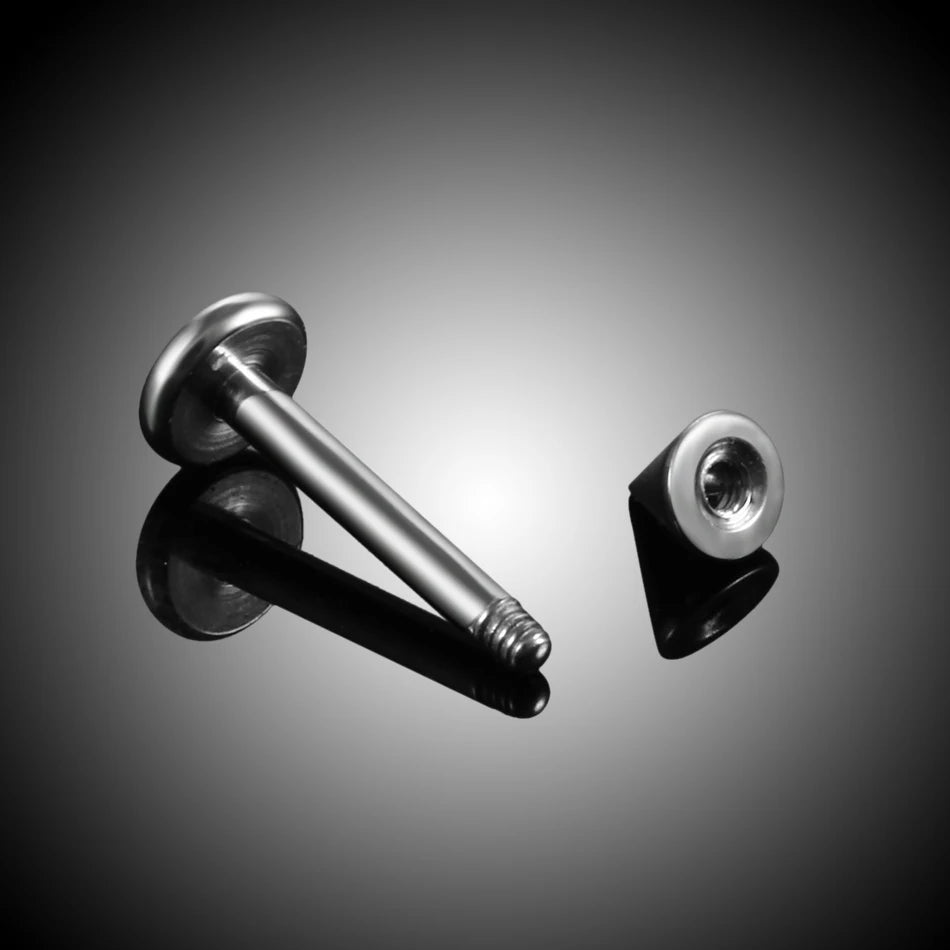 Spike barbell incurvé titane 16G piercing barbell incurvé 6mm 8mm 10mm 12mm