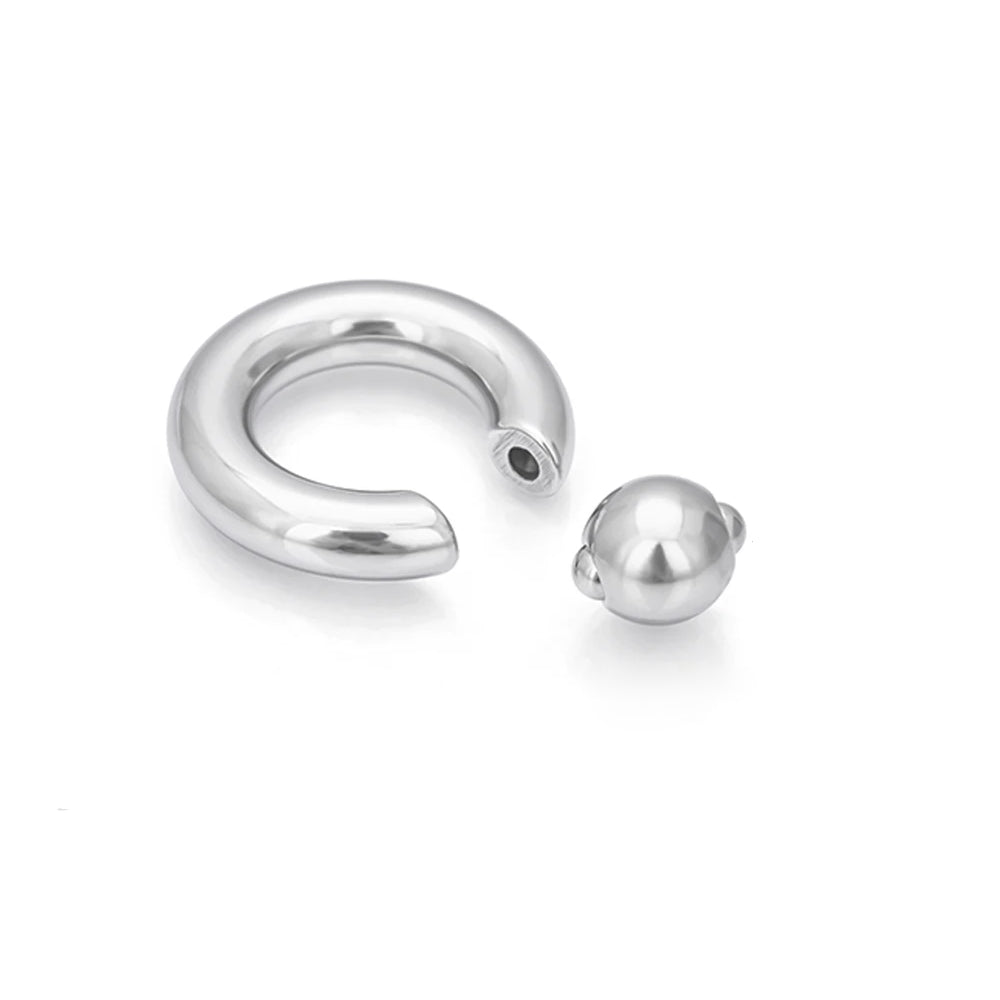 Large gauge earring septum piercing nose piercing titanium captive bea –  Ashley Piercing Jewelry