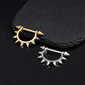 Spike ear piercing half hoop earring with spikes spiked helix jewelry