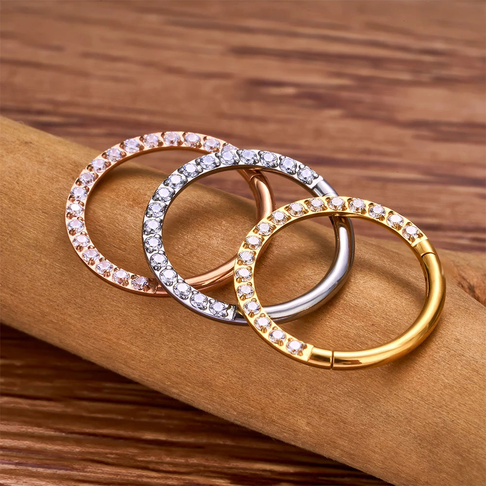 Rose gold titanium nose ring online