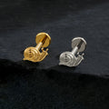 Slak piercing gemaakt van titanium slak oor piercing schattige en grappige dier piercing sieraden