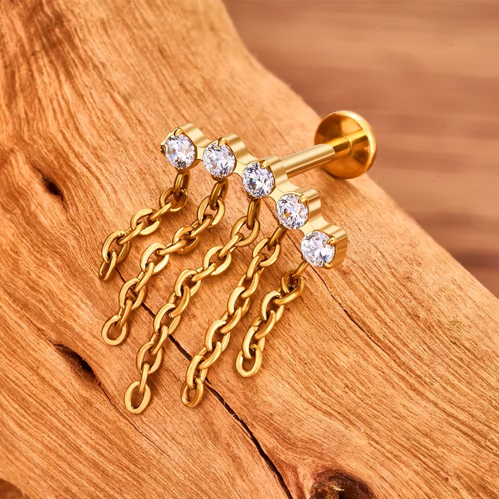 Curved Barbell Long Bar Cartilage Earrings Cartilage Curved Bar