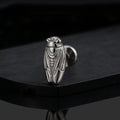 Cicada earring in gold and silver cicada stud earring labret piercing