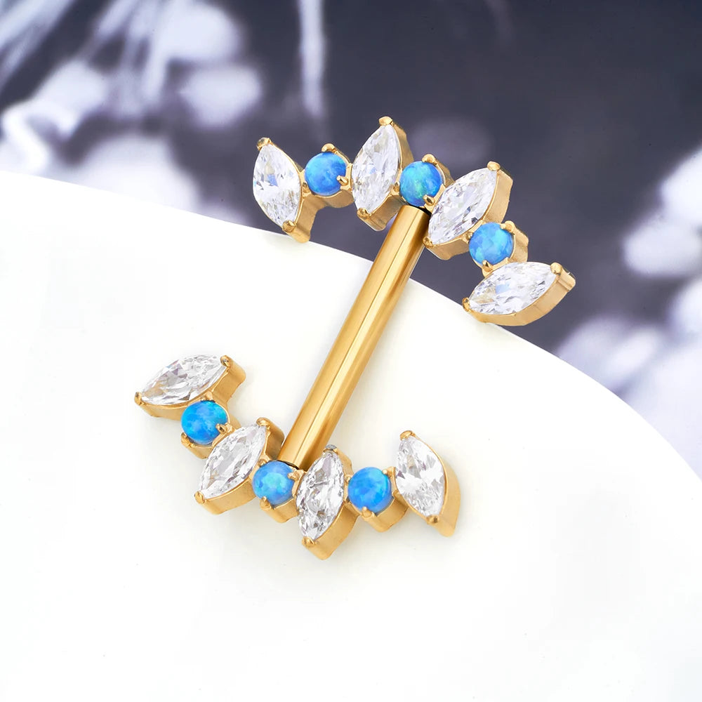 Nipple piercing titanium best sale bars