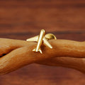 Airplane earring stud made of titanium simple and unique 16G