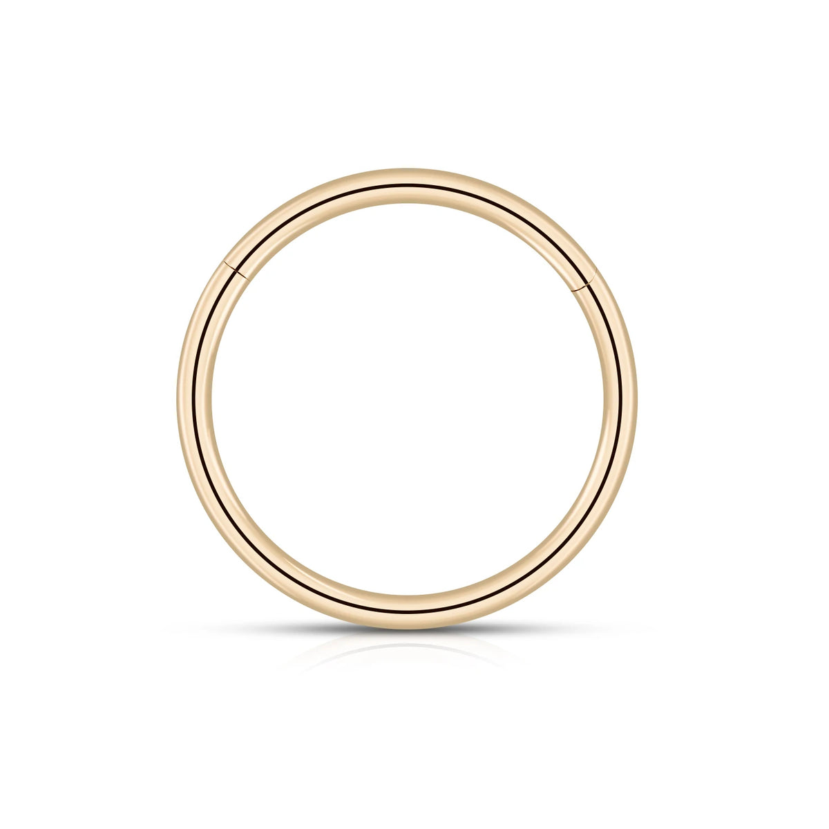 14K Gold Nasenring Nasenklicker Ring Septum Ring massiv Gold Ohrpiercing