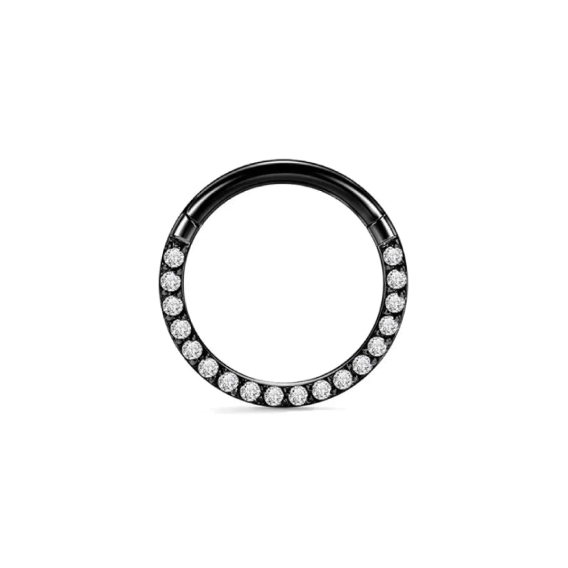 ダイヤモンド ノーズ リング 16g チタン、CZ レッド グリーン ブルー ゴールド ローズゴールド
