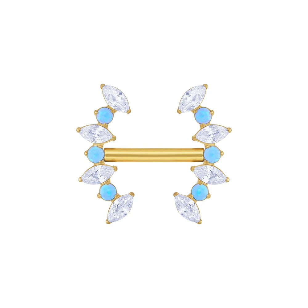 BODYA Coppia Simpatico Doppio Smalto Primavera Daisy Flower Capezzolo Barbell Ring Piercing Bar In Acciaio Inox 14g - Foto 11