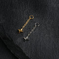 North Star charm for piercings cute and tiny titanium chain charm