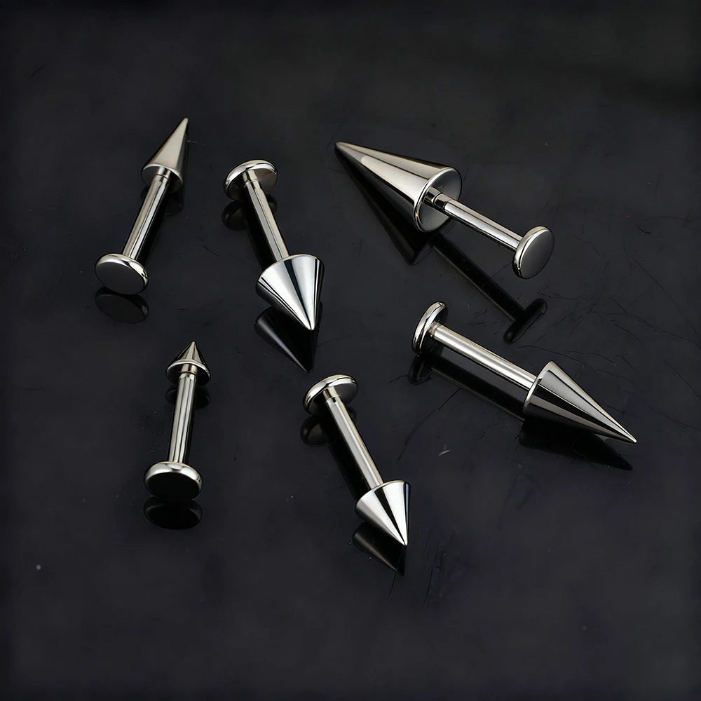 Spike earring for guys helix spike earring in silver and gold
