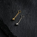 Belly button piercing charm with a tiny ball titanium piercing charm for earrings