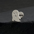 Wandering ghost piercing labret made of titanium Halloween jewelry funny piercing