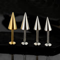 Spike stud earring with long spikes men's spike earring