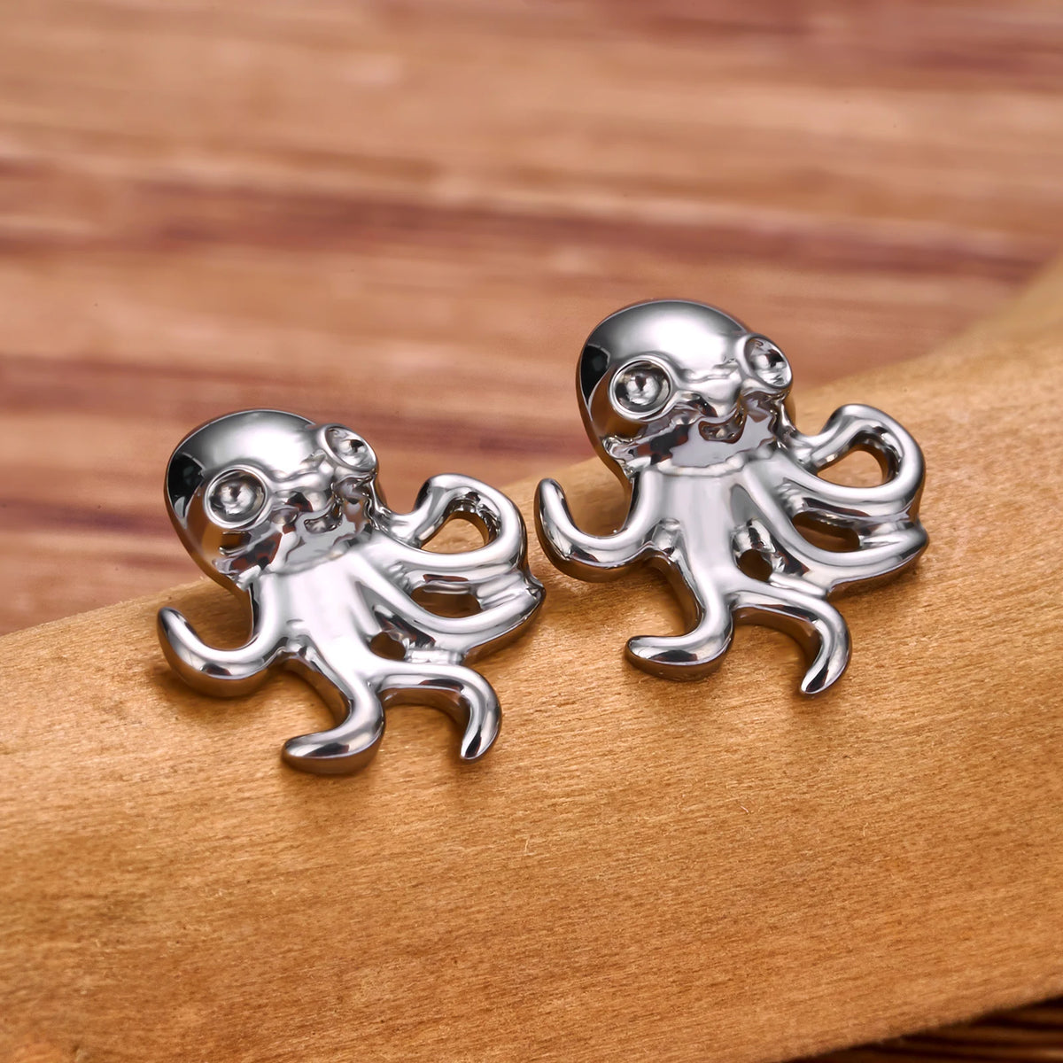 Octopus nose stud made of titanium octopus stud earring