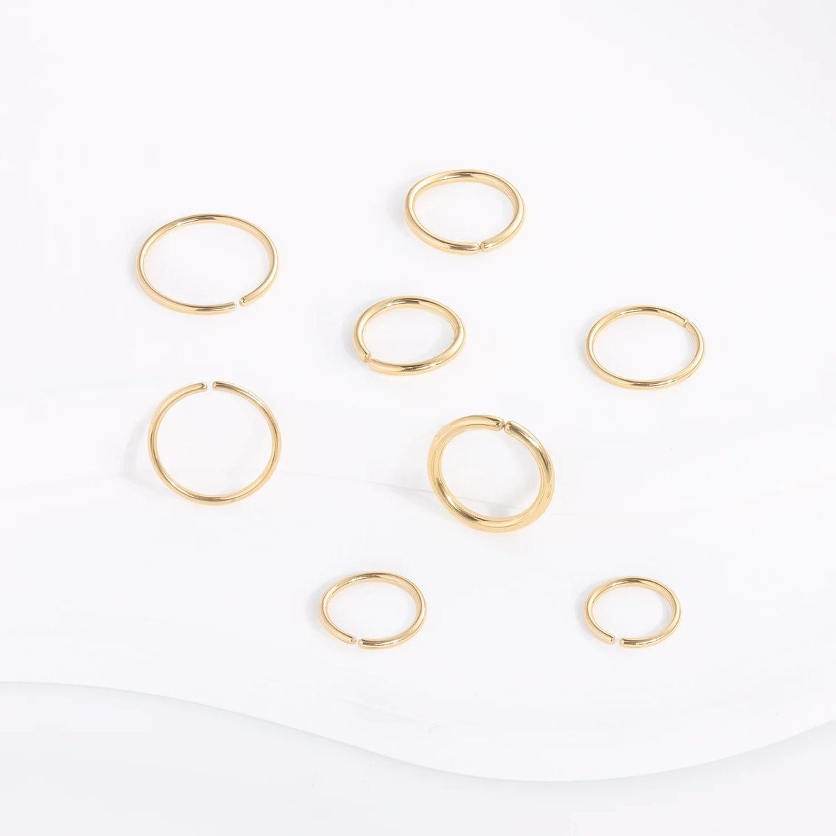 Anillo de nariz de oro de 14K, anillo sin costuras, anillo de labio, pendiente de aro, anillo de tabique 16G