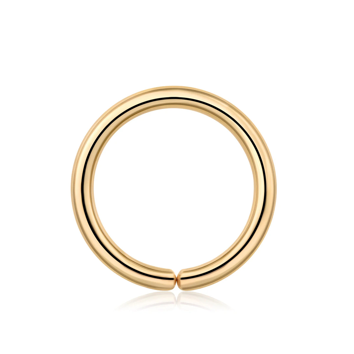Anello al naso in oro 14 carati anello senza soluzione di continuità anello per labbra anello per orecchino a cerchio anello setto 16G
