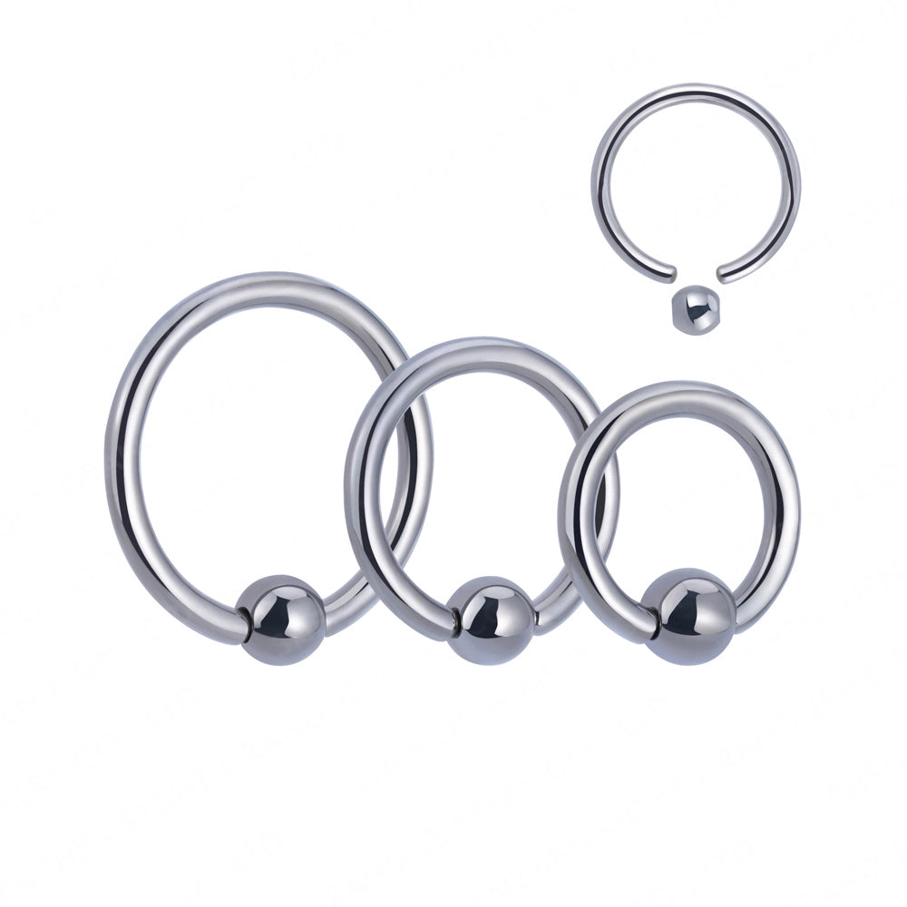 Titanium Captive Nipple Ring (16G - 14G)