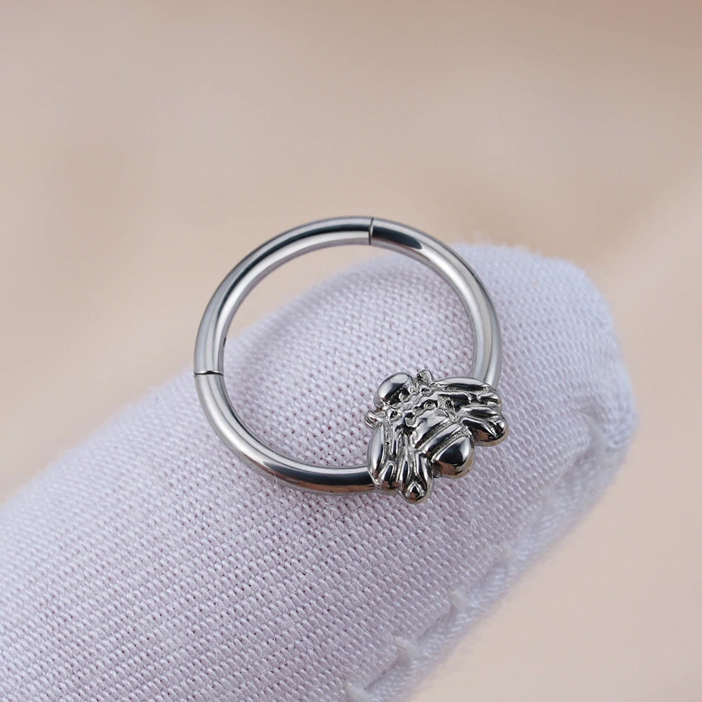 Cute and pretty septum rings with a bee 16 gauge Rosery Poetry